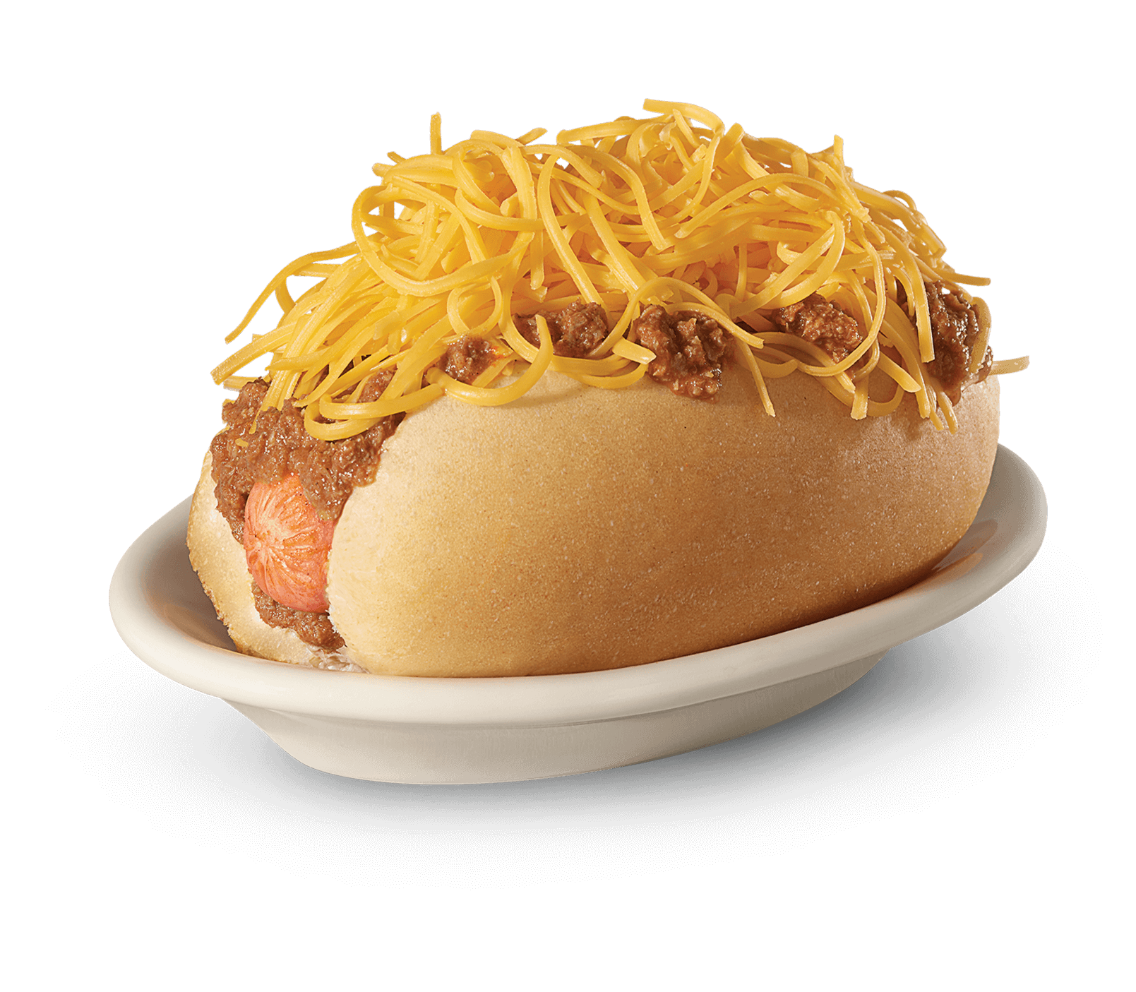 Coney with Chicken Chili on top and cheese