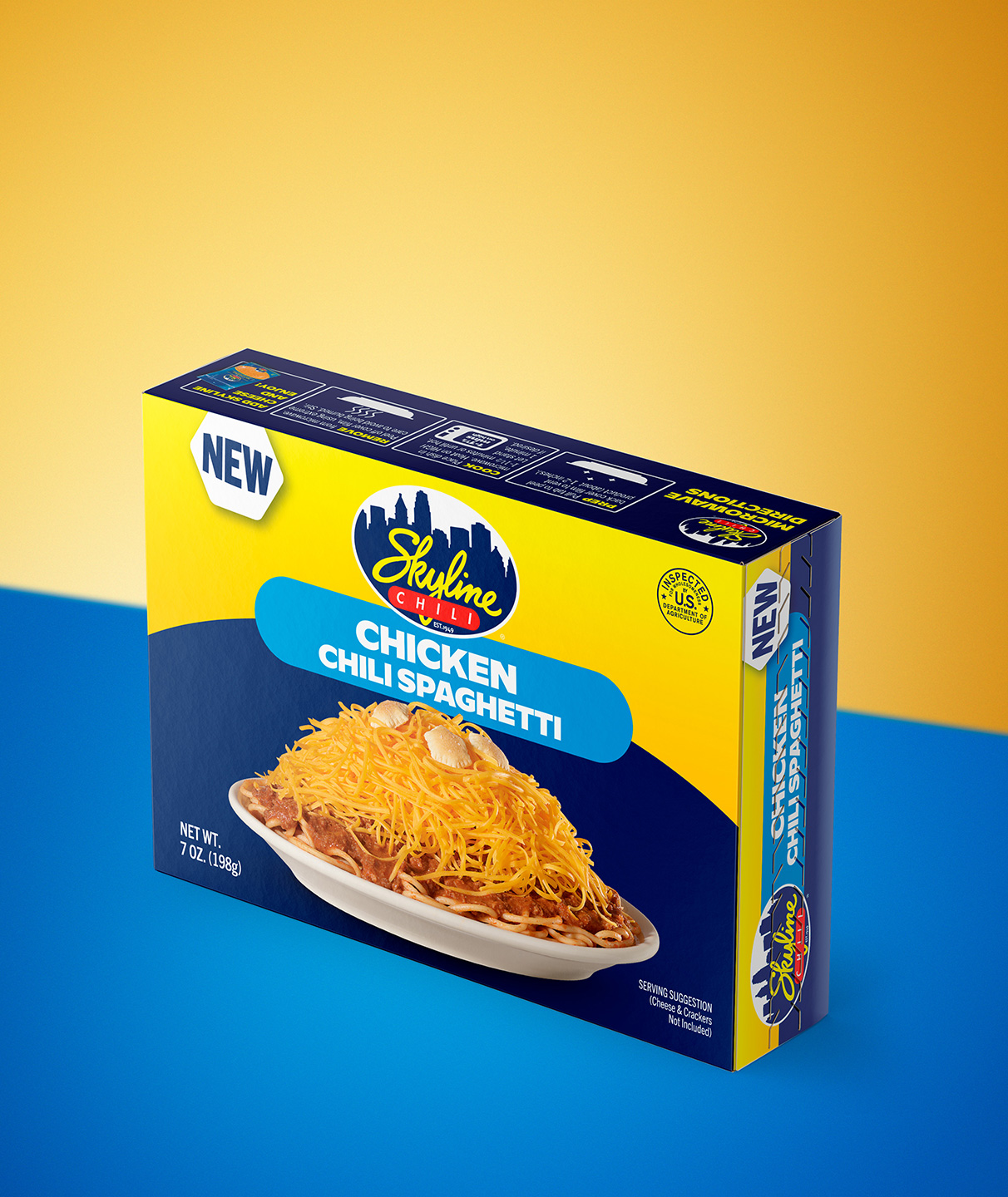 Packaging for Skyline Chicken Chili Spaghetti, 7 oz.