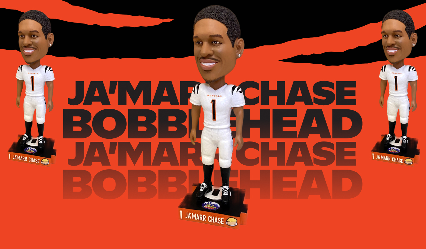 Image of the Ja'Marr Chase bobblehead